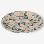 Hand-Drawn Bold Inky Floral Pattern- Sunlit Meadow Papieren Bordje (Gekanteld)