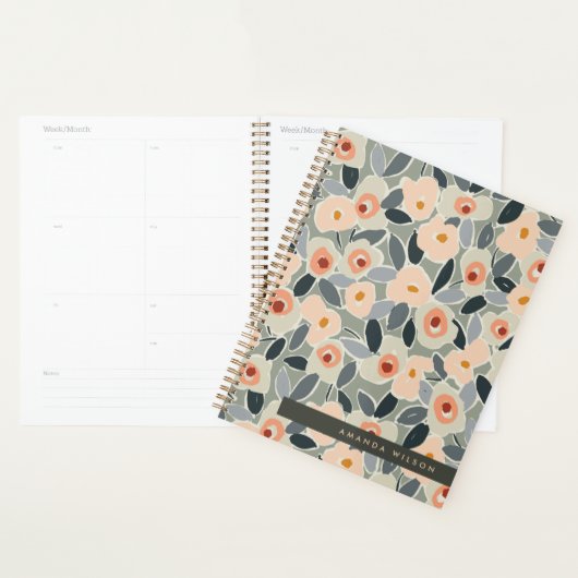 Hand-Drawn Bold Inky Floral Pattern- Sunlit Meadow Planner (Display)