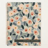 Hand-Drawn Bold Inky Floral Pattern- Sunlit Meadow Planner (Voorkant)