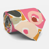 Hand-Drawn Bold Inky Floral Pattern- Sunlit Meadow Stropdas (Opgerold)