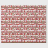 Hand Drawn Book Lover Pattern Wrapping Paper Roll Cadeaupapier (Vlak)