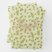 Hand-Drawn Botanical Nature Seamless Pattern Inpakpapier Vel (In situ)