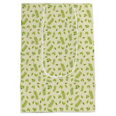 Hand-Drawn Botanical Nature Seamless Pattern Medium Cadeauzakje (Achterkant)