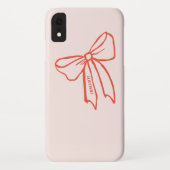 Hand drawn Bow Pink iPhone XR Case Case-Mate (Achterkant)