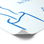 Hand Drawn Bow She Did it Graduation Party Welcome Poster (Hoek)