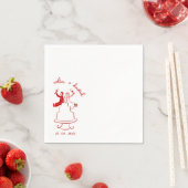 Hand Drawn Bride and Groom wadding Servet (Insitu)