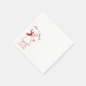 Hand Drawn Bride and Groom wadding Servet (Hoek)