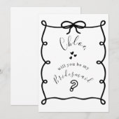 Hand Drawn Bridesmaid Proposal Cards Feestdagenkaart (Voorkant / Achterkant)