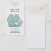 Hand Drawn Businessman Attorney Visitekaartje (Voorkant / Achterkant)