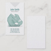 Hand Drawn Businessman Chauffeur Visitekaartje (Voorkant / Achterkant)