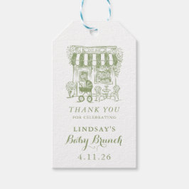 Hand Drawn Cafe Bebe Baby Brunch Cadeaulabel