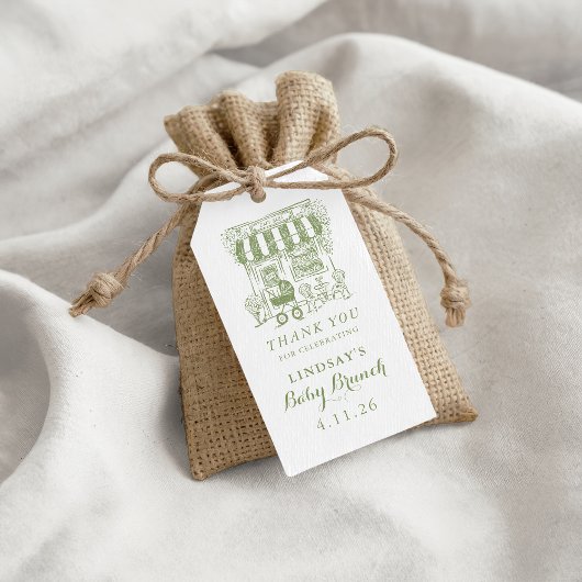 Hand Drawn Cafe Bebe Baby Brunch Cadeaulabel