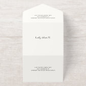 Hand Drawn Car Doodle Modern Wedding All In One Uitnodiging (Buiten)