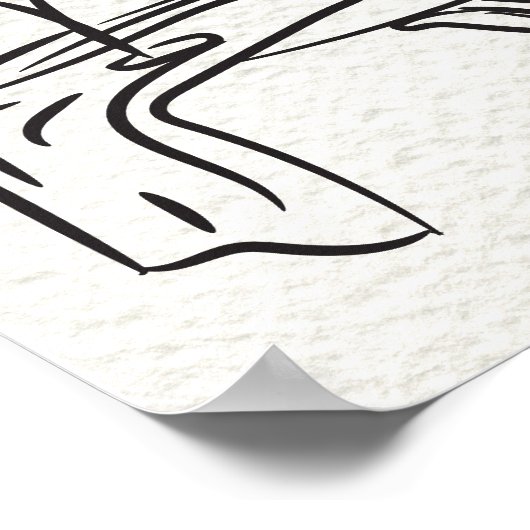 Hand drawn Champagne Doodle Wedding Welcome Sign Poster (Hoek)