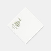 Hand Drawn Champagne Tower Glass Wedding Napkins Servet (Hoek)