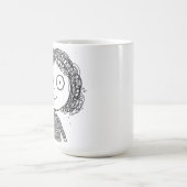 Hand-Drawn Character Illustration – Artistic Koffiemok (Center)