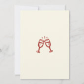 Hand Drawn “Cheers to 30 Years” Birthday           Kaart (Achterkant)