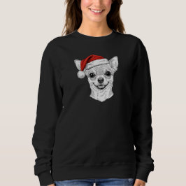 Hand-Drawn Chihuahua Christmas Custom Name Dog Trui