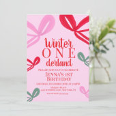 Hand Drawn Christmas Bows Multicolor Birthday Kaart (Staand voorkant)