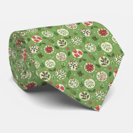 Hand Drawn Christmas Ornaments Neck Tie Stropdas