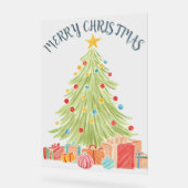 Hand-Drawn Christmas Sketch  Acryl Bord (Hoek)
