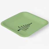 Hand Drawn christmas tree Papieren Bordje (Gebogen)