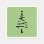 Hand Drawn christmas tree Servet (Voorkant)