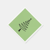 Hand Drawn christmas tree Servet (Hoek)