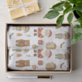 Hand Drawn Christmas Woodland Tissue Paper Tissuepapier (Geschenk)