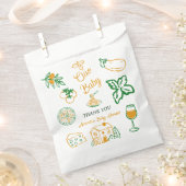 Hand Drawn Ciao Italian Pizza & Pasta Baby Shower Bedankzakje (Geknipt)