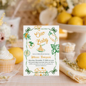 Hand Drawn Ciao Italian Pizza & Pasta Baby Shower Kaart