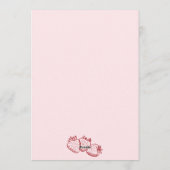 Hand Drawn Coquette Berry In Love Bridal Shower Kaart (Achterkant)