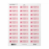 Hand Drawn coquette doodle pink christmas Etiket (Full Sheet)