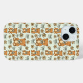 Hand-Drawn Coquette Teddy Bears Seamless Pattern Case-Mate iPhone Case (Achterkant (horizontaal))