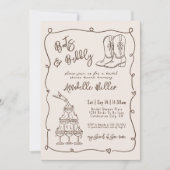 Hand Drawn Country Bridal Shower Kaart (Voorkant)