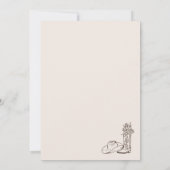 Hand Drawn Country Bridal Shower Kaart (Achterkant)