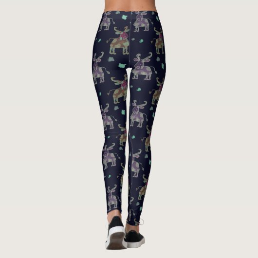 hand drawn cows leggings (Achterkant)