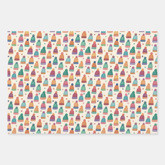 Hand Drawn Cozy Winter  Wrapping Paper Set (Voorkant 2)