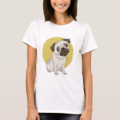 Hand Drawn Cute Pug Women's Tanktop (Voorkant)