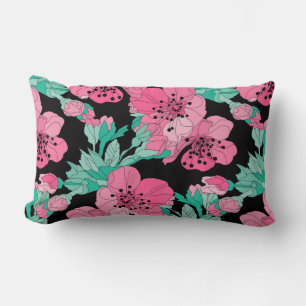 Hand Drawn Decorative Cherry Blossom Pattern Kussen