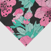 Hand Drawn Decorative Cherry Blossom Pattern Tissuepapier (Detail)