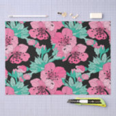 Hand Drawn Decorative Cherry Blossom Pattern Tissuepapier (Craft)