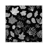 Hand Drawn Deep Zee Coral Pattern Rubberstempel (Afrduk)