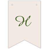 Hand Drawn Dinosaur met Rainbow Happy Birthday Vlaggetjes (Tweede vlag)