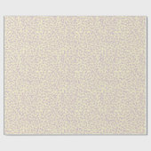 Hand drawn ditsy Lavender Daisies – Mini Floral Cadeaupapier (Vlak)