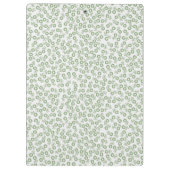  Hand-drawn ditsy Sage Green Daisies – Mini Floral Klembord (Achterkant)