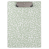  Hand-drawn ditsy Sage Green Daisies – Mini Floral Klembord (Voorkant)