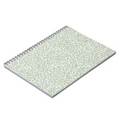  Hand-drawn ditsy Sage Green Daisies – Mini Floral Notitieboek (Linkerzijde)