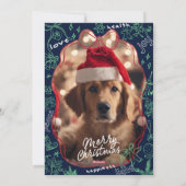 Hand Drawn Doodle Merry Christmas Kaart (Achterkant)