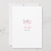 Hand Drawn Doodles Funky Whimsical Bridal Shower Kaart (Achterkant)